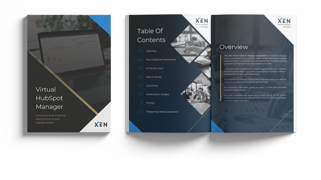 Virtual HubSpot Manager brochure